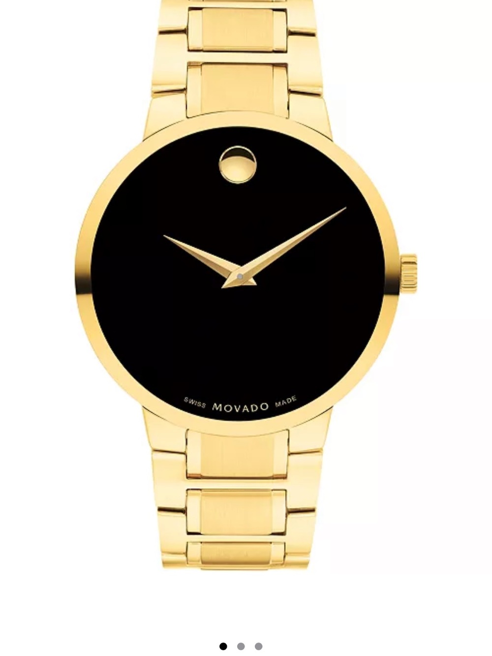 Movado Men's Portfolio Swiss Quartz Yellow Pvd Watch 40MM
